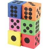 Mini Foam Dice/6 Per Pkg - 6 Count